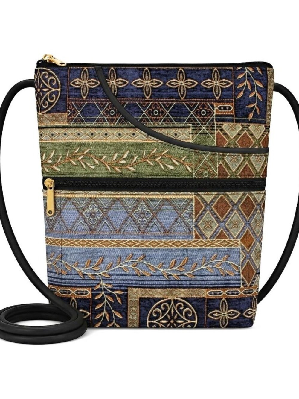 Danny K. Women's Tapestry Bella Purse Crossbody Handbag, Adjustable Cord